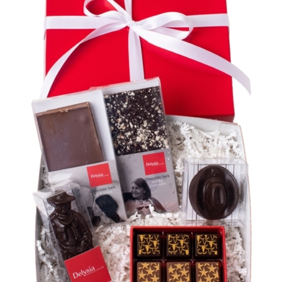 Delysia Chocolatier Texas small Chocolate Gift box Austin Texas Shop website