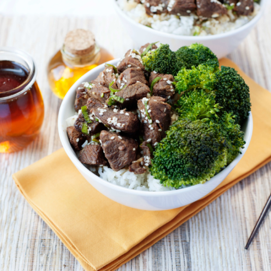 Honey Beef & Broccoli Bowl